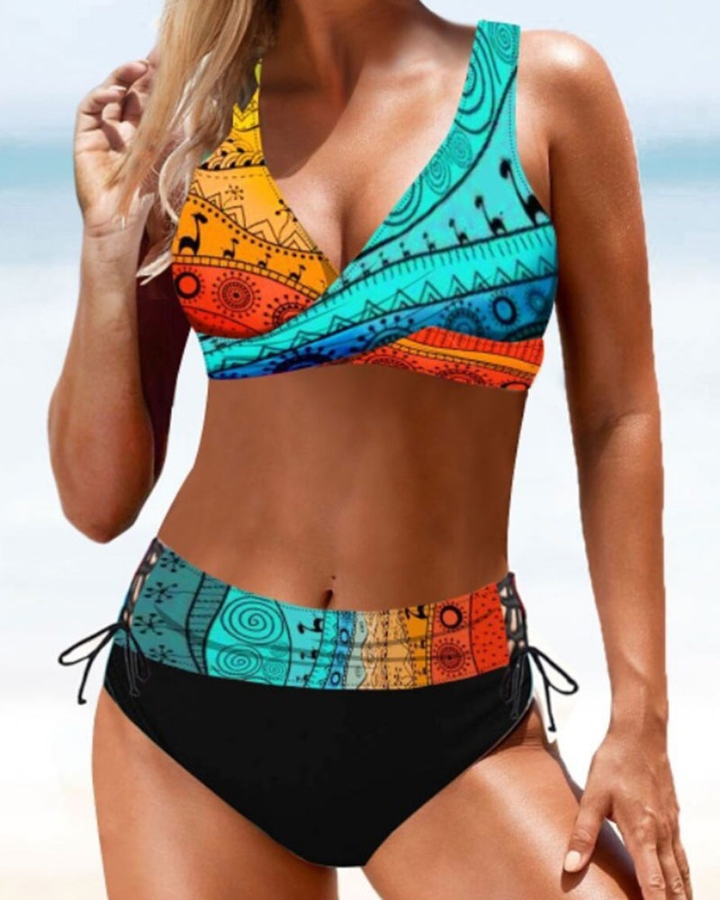 Eva - Bikini Coloré et Joyeux - vue 10 - Juliette Mode