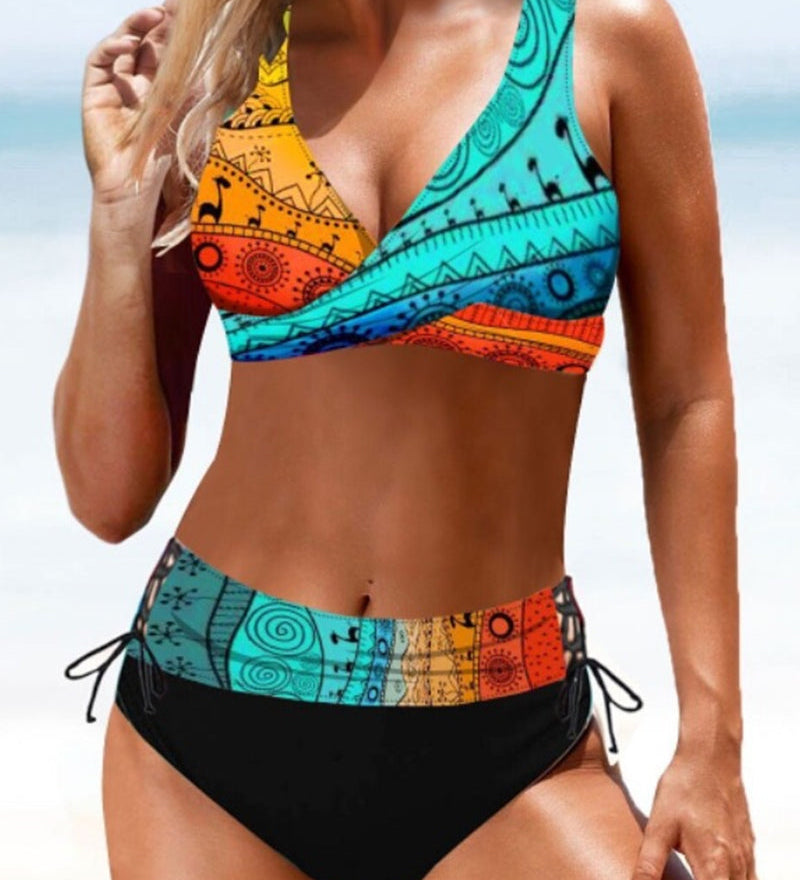 Eva - Bikini Coloré et Joyeux - vue 10 - Juliette Mode
