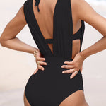 Céline - Maillot de Bain Luxe Sculptant avec Décolleté en V Profond - vue 4 - Juliette Mode