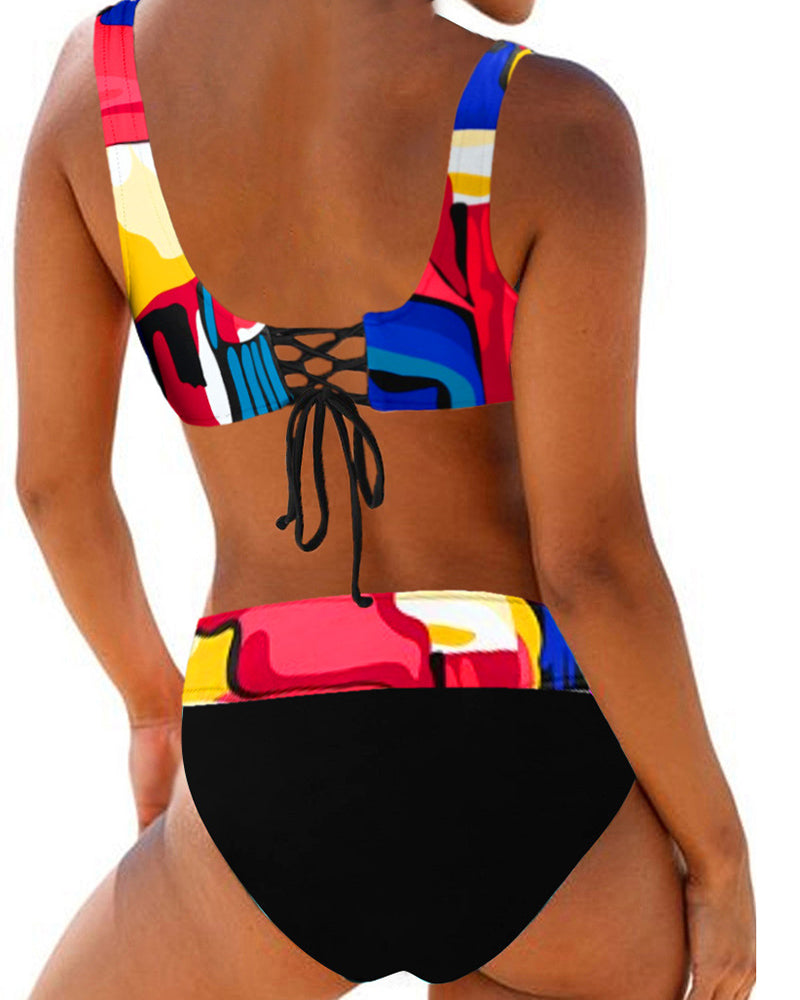 Eva - Bikini Coloré et Joyeux - vue 6 - Juliette Mode