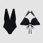 Céline - Maillot de Bain Luxe Sculptant avec Décolleté en V Profond - vue 5 - Juliette Mode