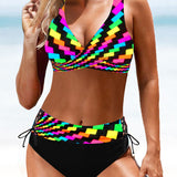 Eva - Bikini Coloré et Joyeux - vue 2 - Juliette Mode