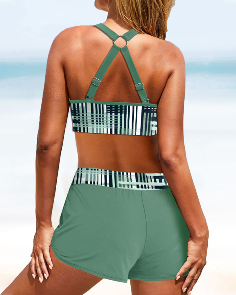 Janette - Bikini taille haute à côtes - vue 3 - Juliette Mode