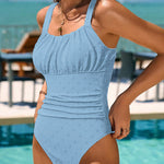 Valeria - Maillot de bain une pièce en couleur unie - vue 10 - Juliette Mode