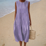 Robe d’Été Confortable Sans Manches