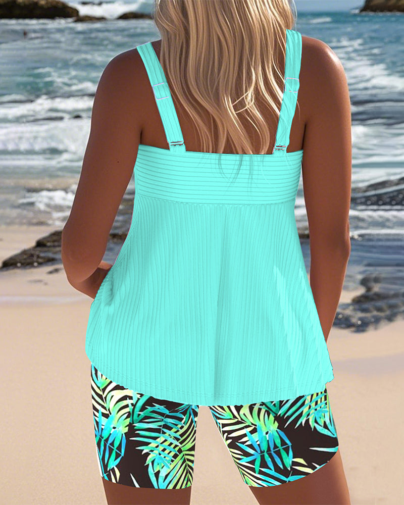 Paula - Ensemble de Tankini Coloré - vue 2 - Juliette Mode