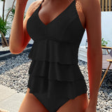 Lia - Maillot de bain élégant avec volants sophistiqués - vue 4 - Juliette Mode