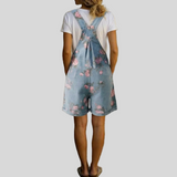 Judy - Combinaison en denim floral lavé vintage