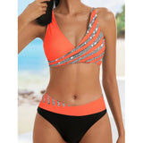 Zoë - Robe de Maillot de Bain Halter Imprimée - vue 2 - Juliette Mode