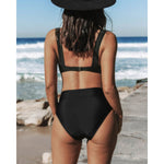 Hilde - Maillot de bain à taille haute et couleur unie - vue 11 - Juliette Mode