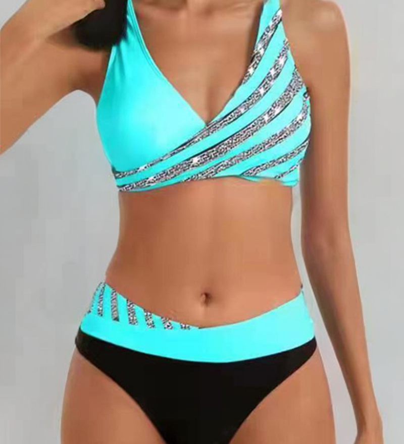 Mona - Bikini Imprimé en Tons Chauds - Juliette Mode