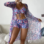Alba - Ensemble de bikini 3 pièces avec imprimé - vue 4 - Juliette Mode