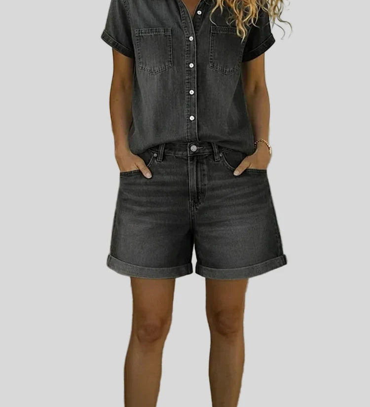 Stephanie - Robe décontractée en jean