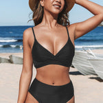 Rachelle - Ensemble de bikini taille haute - Juliette Mode