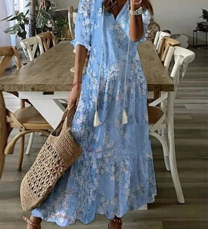 LUNA | ROBE MIDI DE STYLE BOHO SANS EFFORT